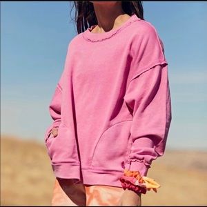 NWT Free People Solid Metti Crewneck Sweatshirt